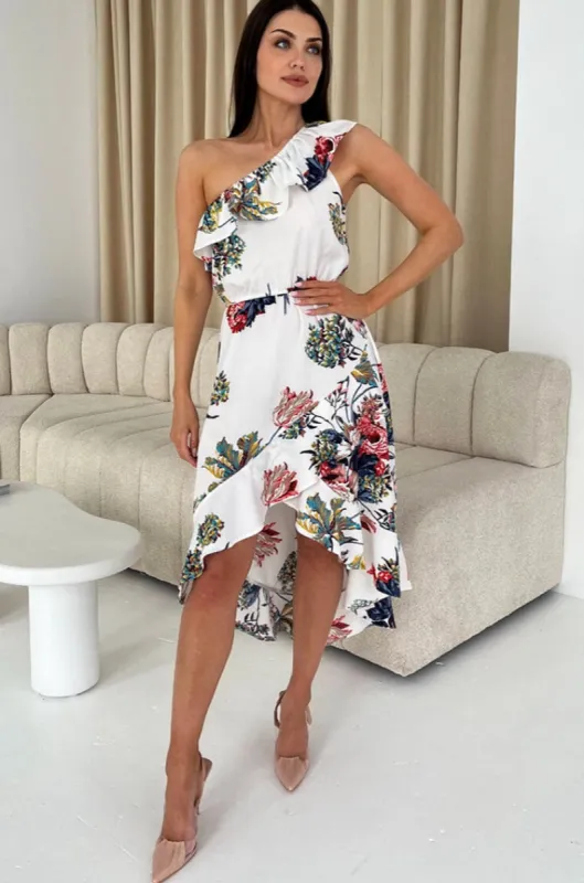 AX Paris Florene White Floral Dress sold by Va Va Voom