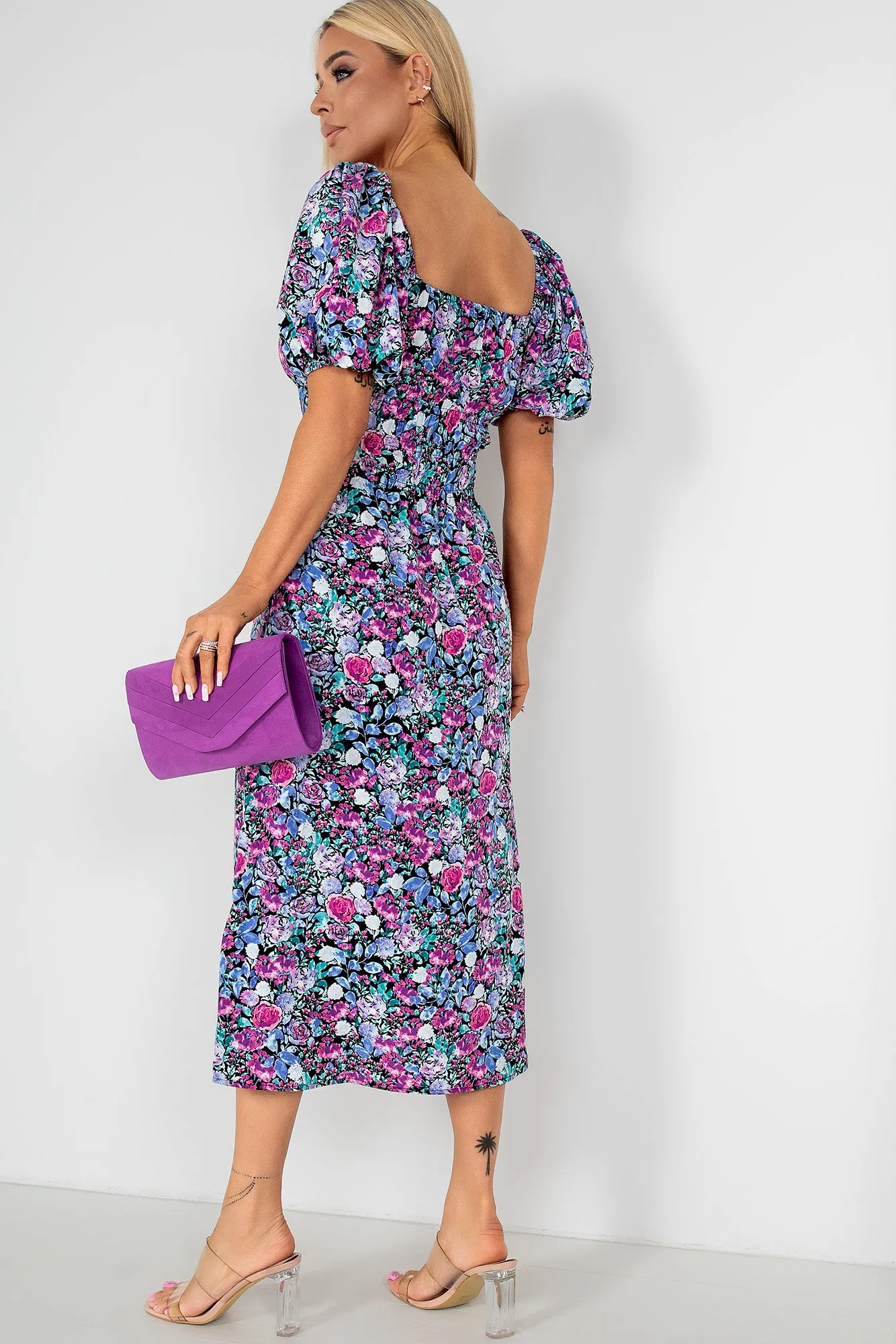 AX Paris Gwyn Lilac Floral Dress sold by Va Va Voom product image thumbnail 2
