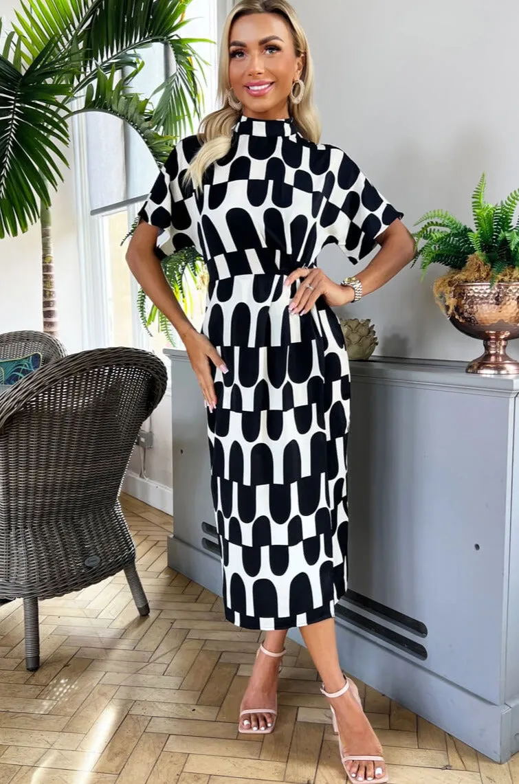 AX Paris Jasmine Monochrome Print Dress sold by Va Va Voom product image thumbnail 2