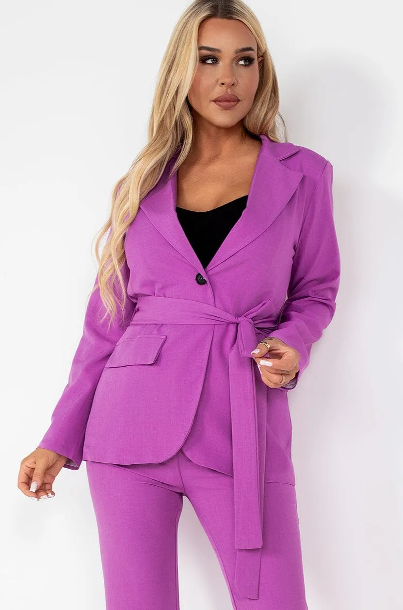 Zaylee Purple Suit sold by Va Va Voom product image thumbnail 3