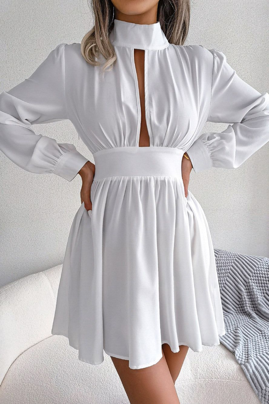 Lovella White Cut Out Dress sold by Va Va Voom product image thumbnail 4
