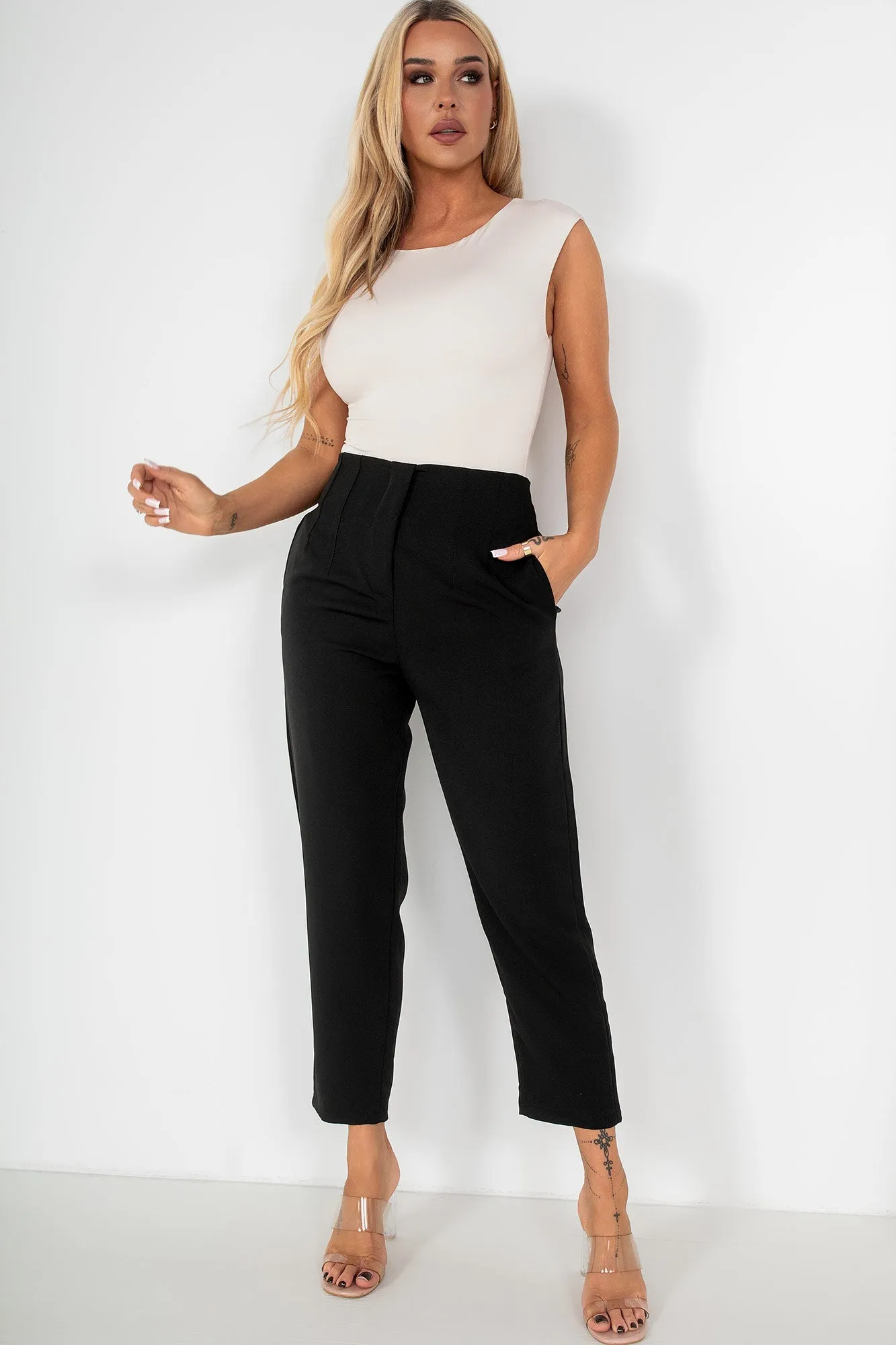 Cailyn Black Tailored Trousers sold by Va Va Voom product image thumbnail 3