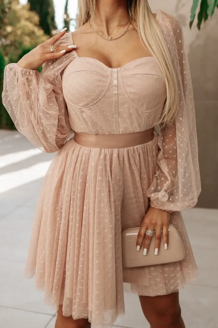 Braelyn Nude Polka Dot Dress sold by Va Va Voom product image thumbnail 5