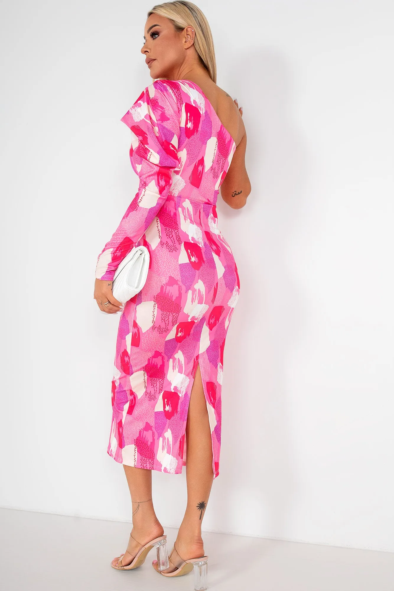 Kate Pink Print Dress sold by Va Va Voom product image thumbnail 2
