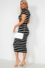 Reneta Black Striped Knit Co Ord sold by Va Va Voom