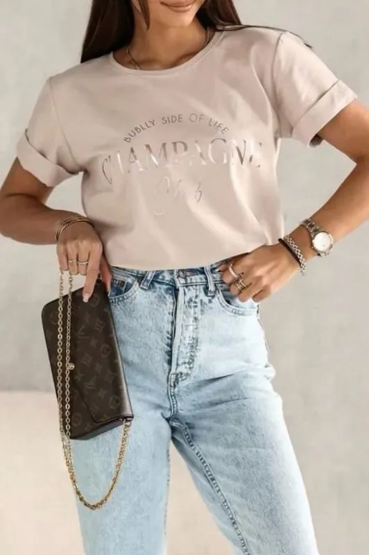 Perry Stone 'Champagne Club' T-Shirt sold by Va Va Voom