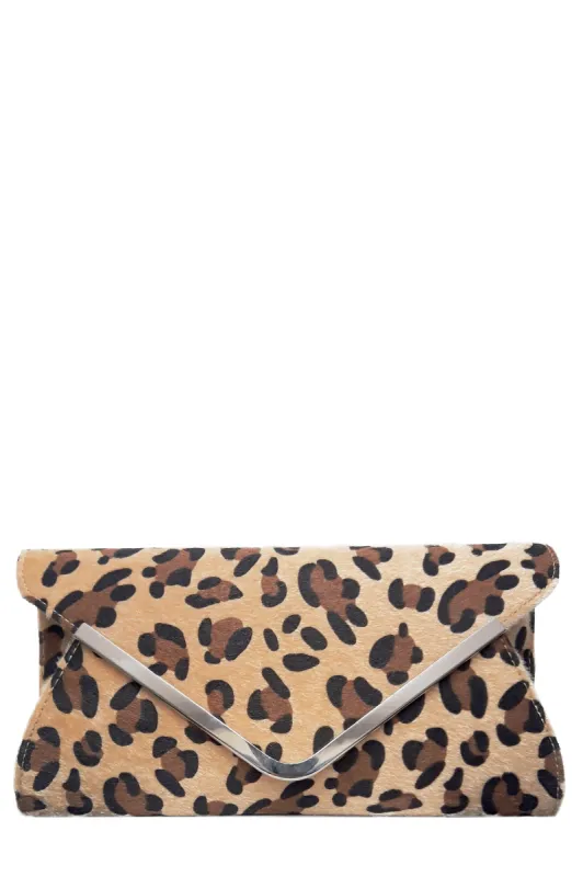 Vania Leopard Print Envelope Clutch Bag sold by Va Va Voom
