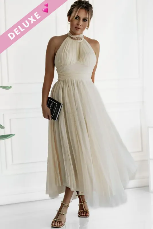 Carla Cream Tulle Dress sold by Va Va Voom