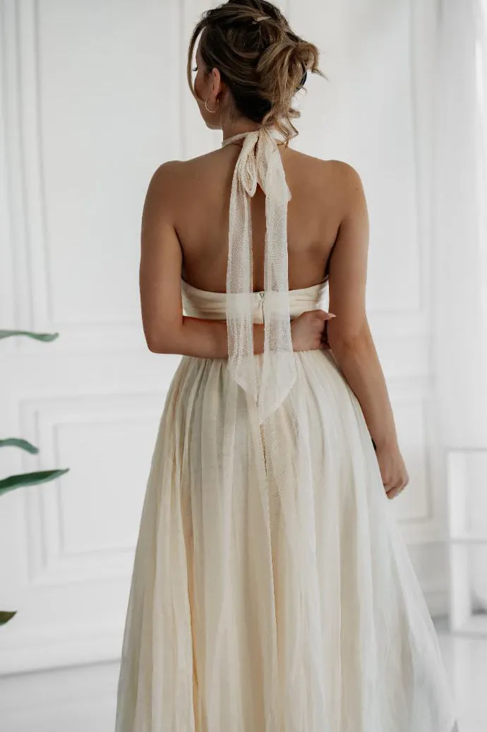 Carla Cream Tulle Dress sold by Va Va Voom product image thumbnail 2