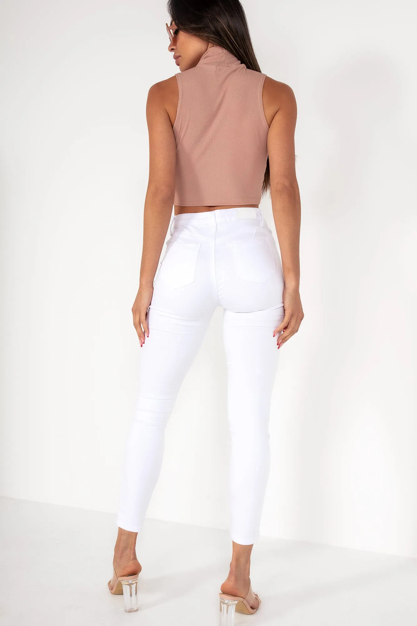 Ava Blush Choker Wrap Top sold by Va Va Voom product image thumbnail 2