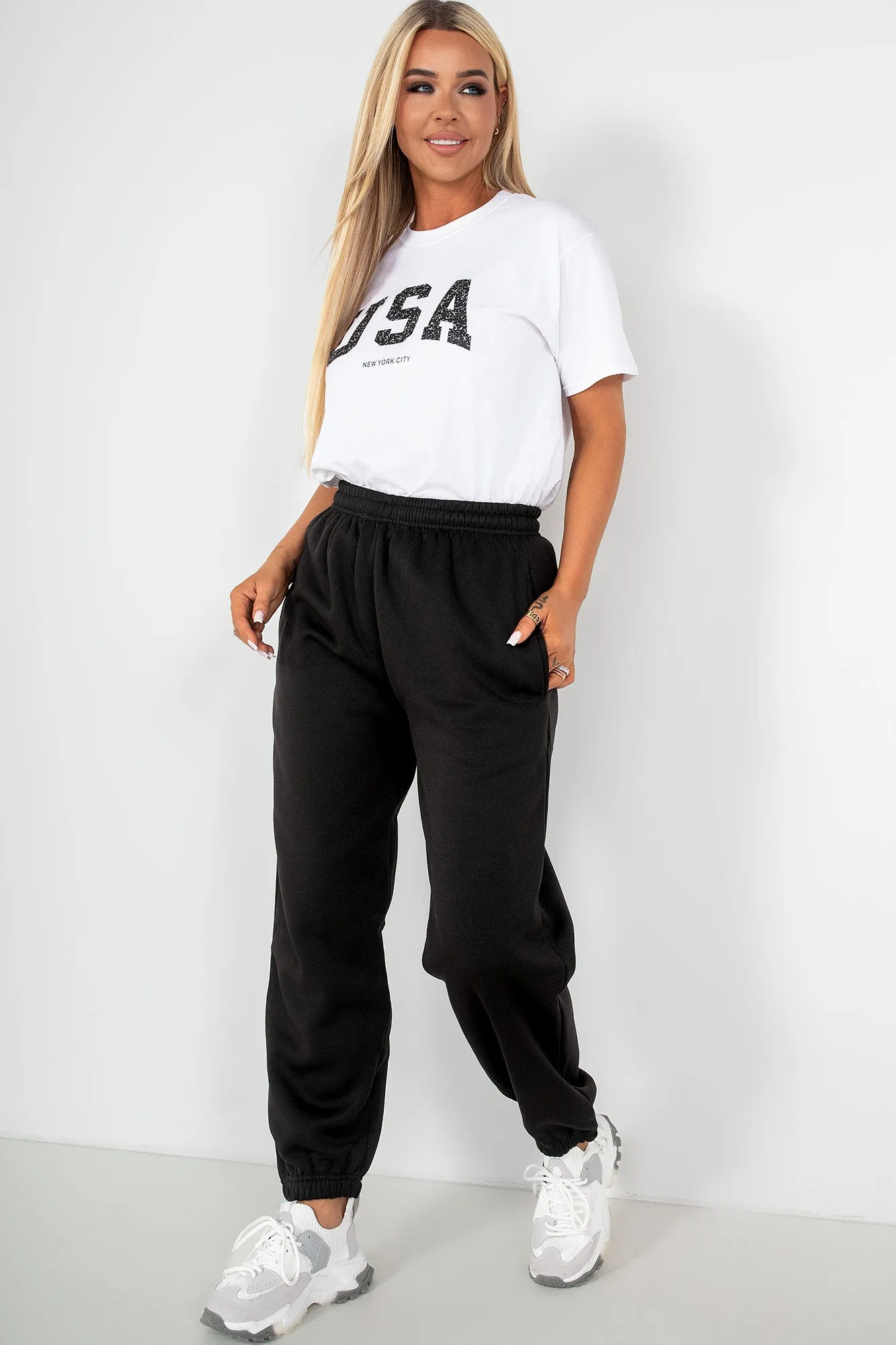 Olivia Black Oversized Joggers sold by Vavavoom product image thumbnail 3