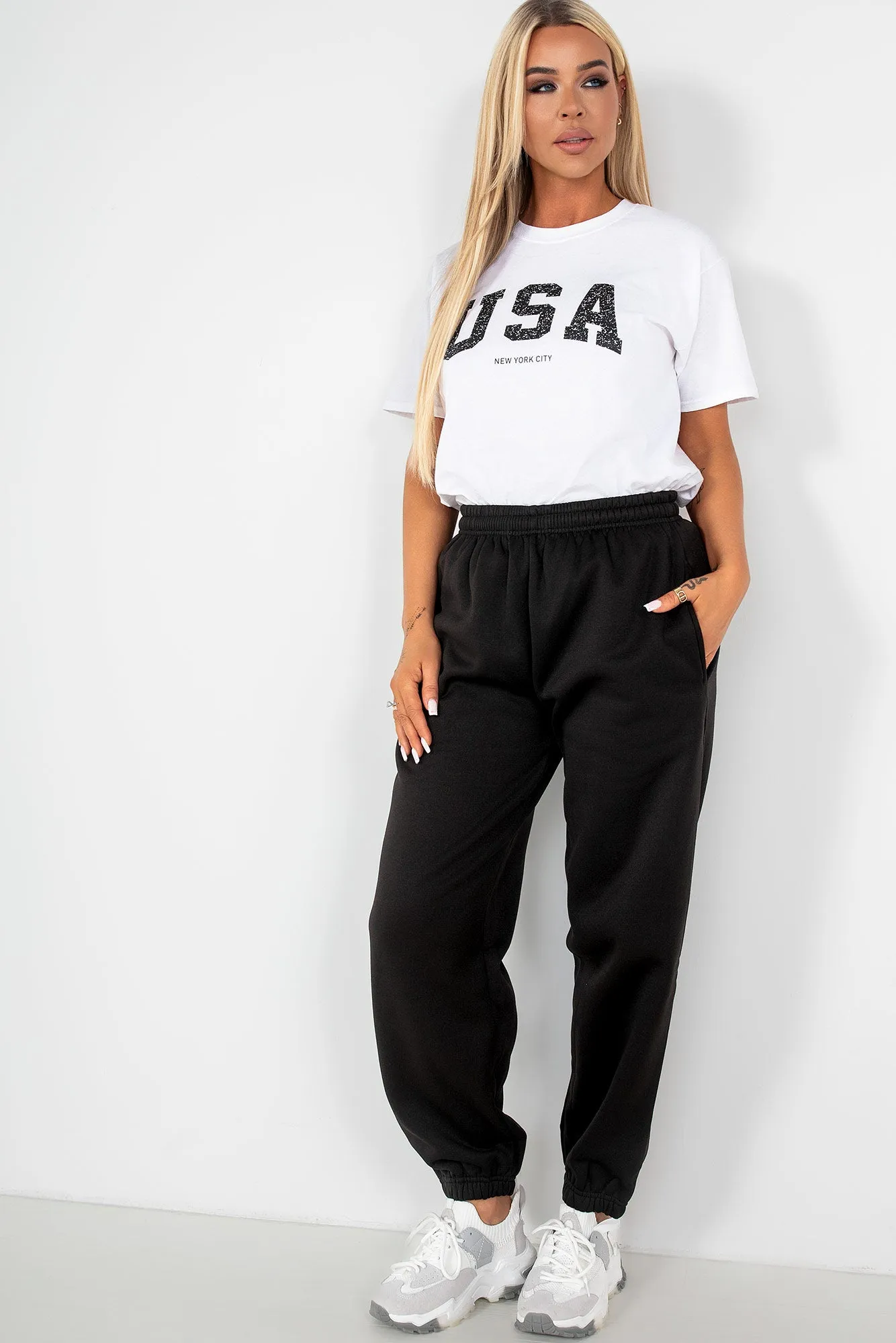 Olivia Black Oversized Joggers sold by Vavavoom product image thumbnail 4