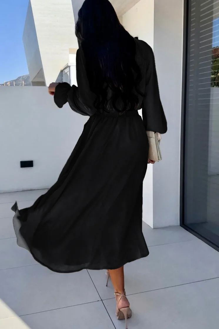 Hollie Black Midi Dress sold by Va Va Voom product image thumbnail 2