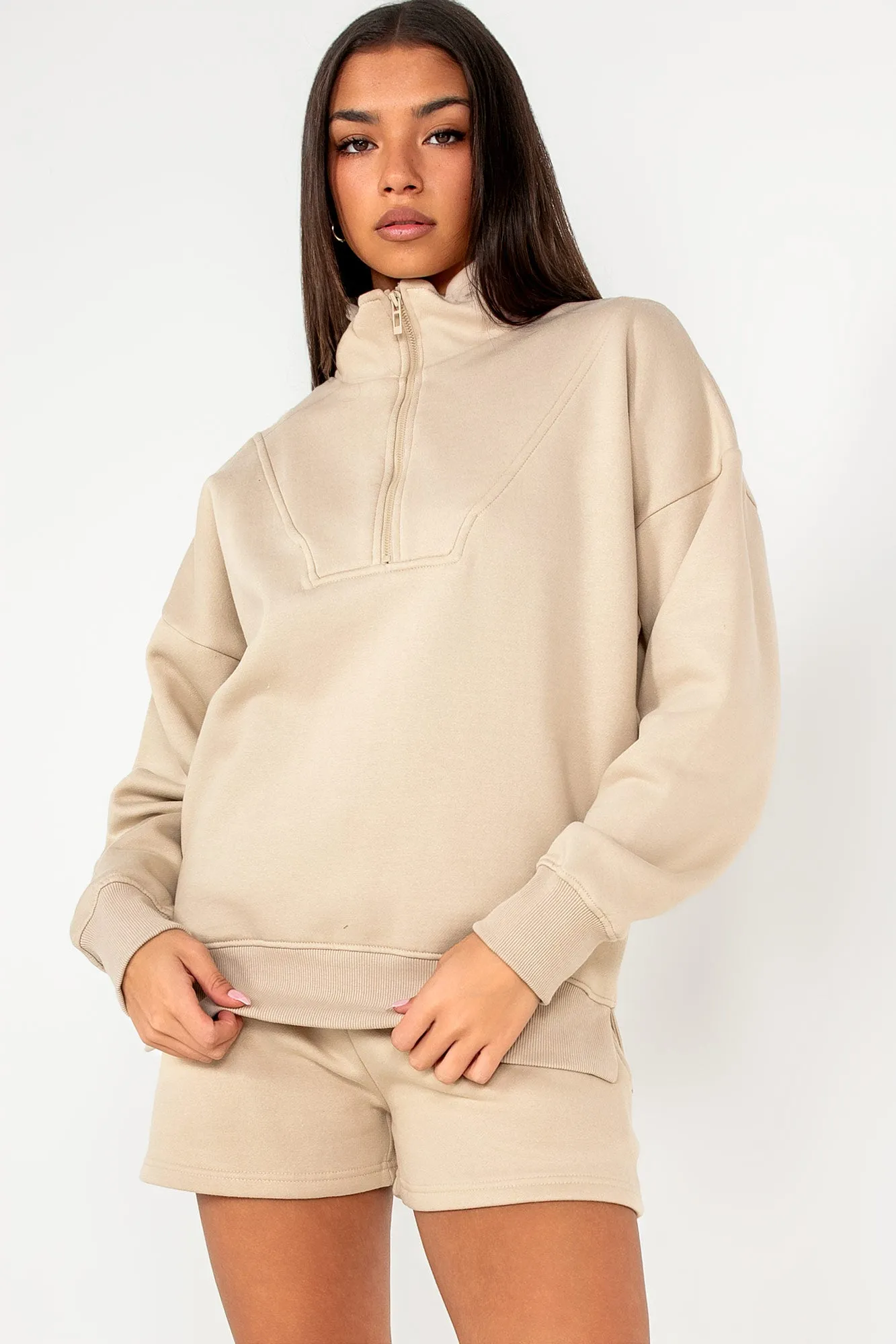 Lilibet Stone Loungewear Set sold by Va Va Voom product image thumbnail 4