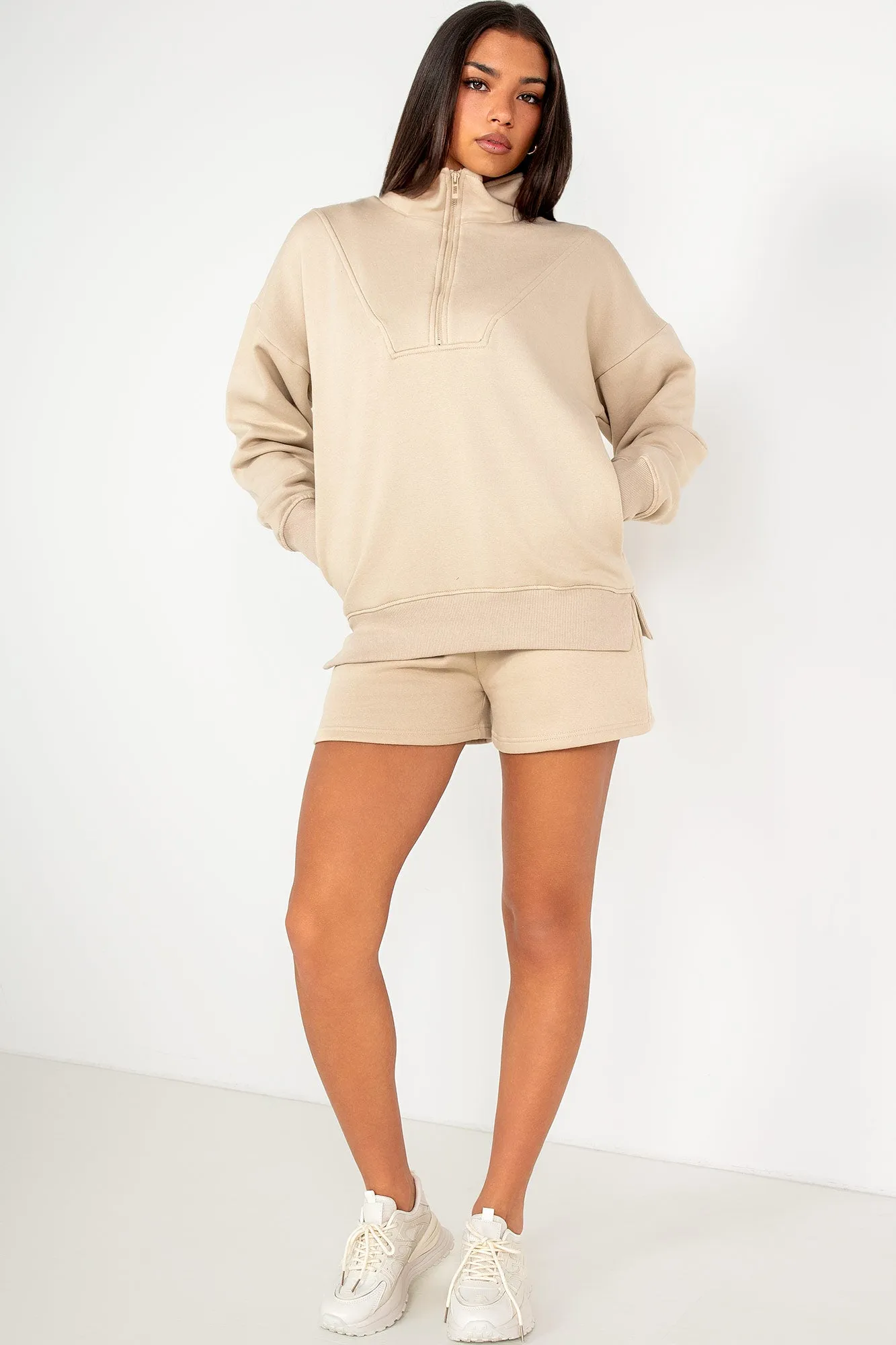 Lilibet Stone Loungewear Set sold by Va Va Voom product image thumbnail 3