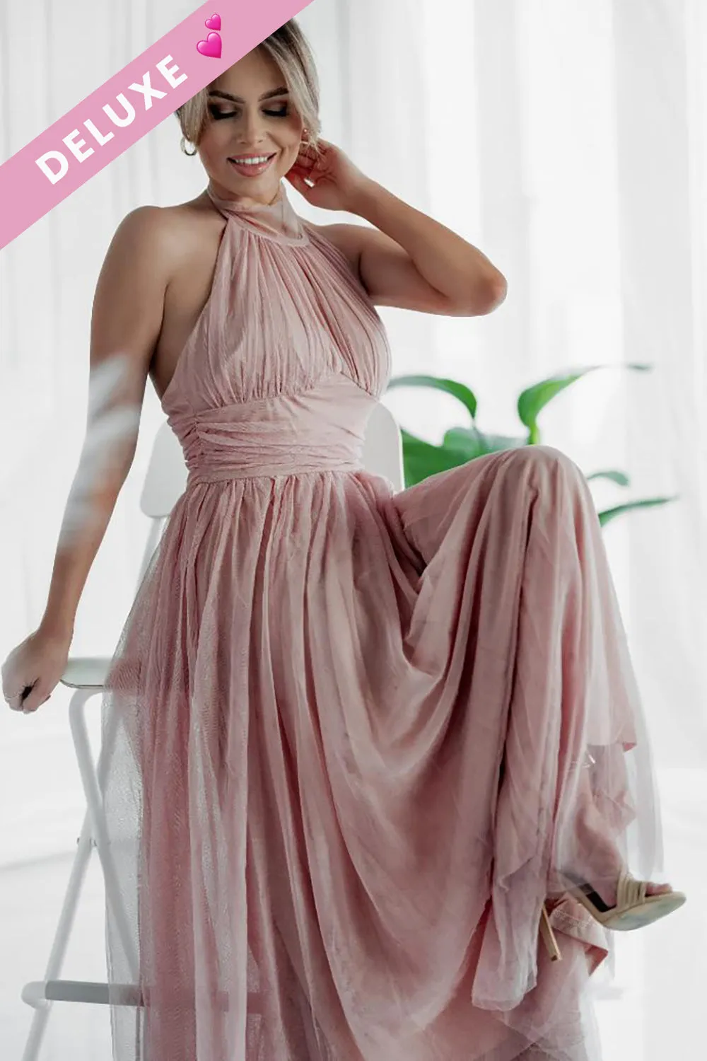 Carla Blush Tulle Dress sold by Va Va Voom