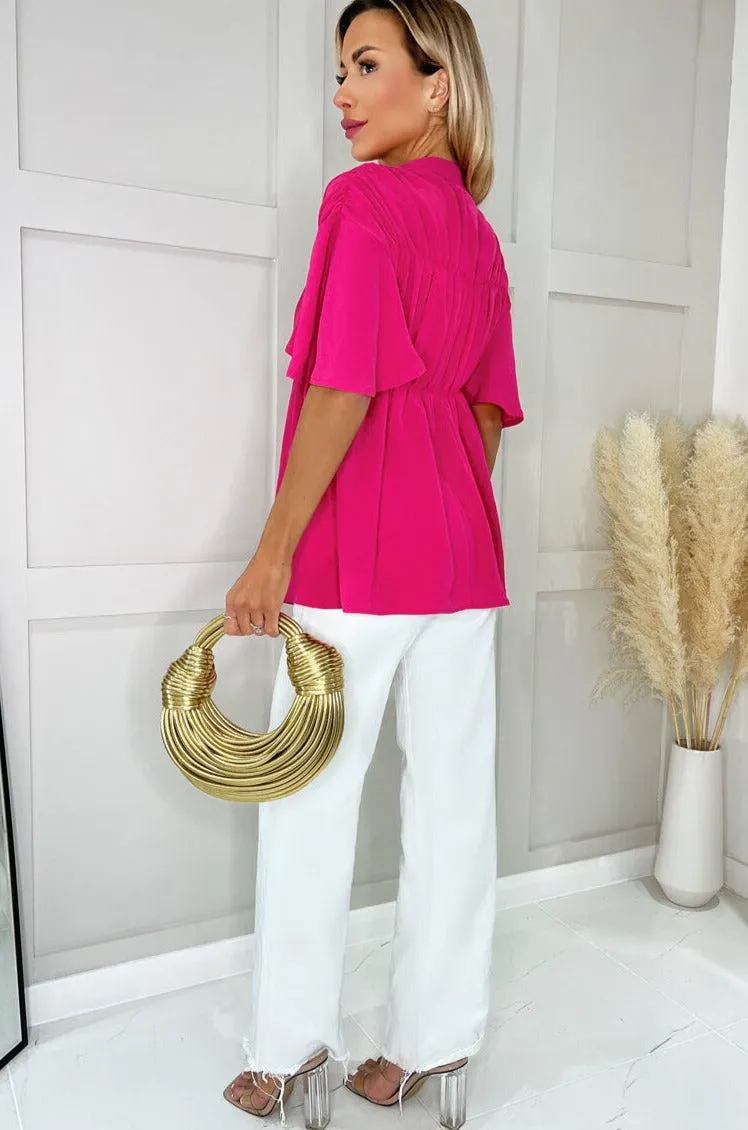 AX Paris Aurora Pink Smock Top sold by Va Va Voom product image thumbnail 3