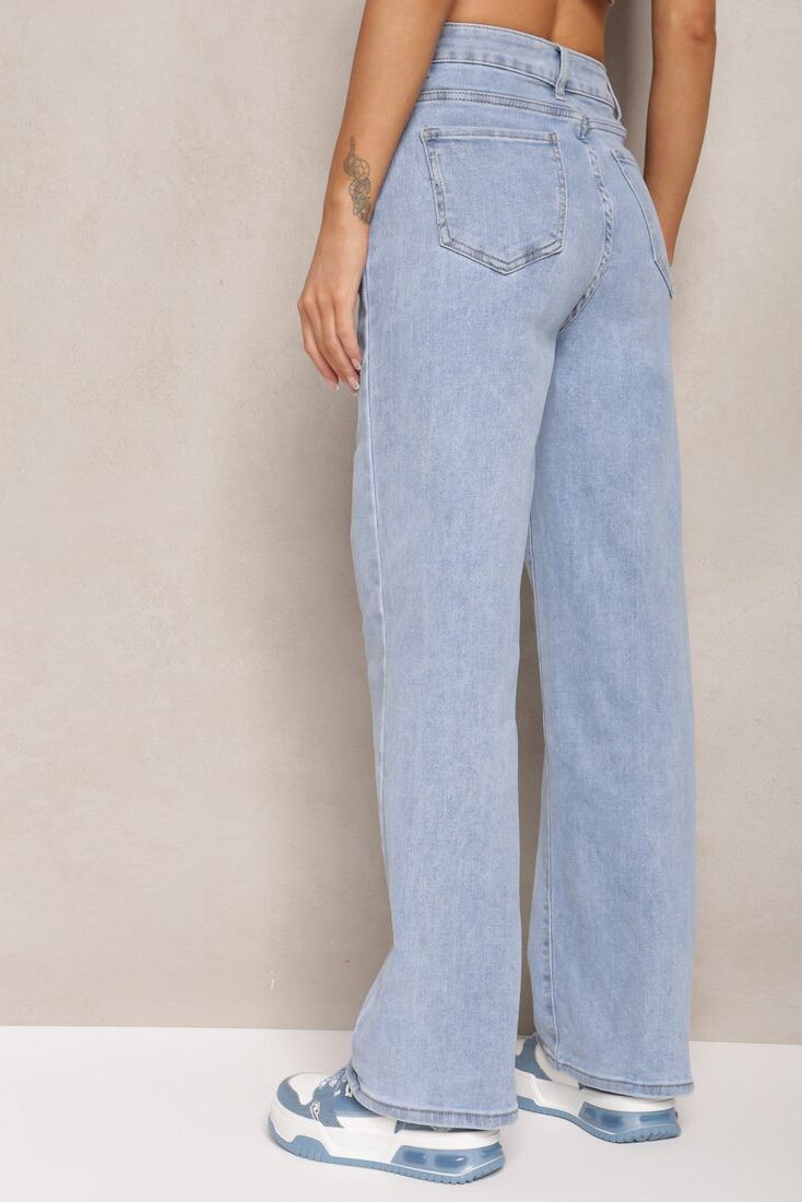 Zelda Light Blue Flared Jeans sold by Va Va Voom product image thumbnail 2