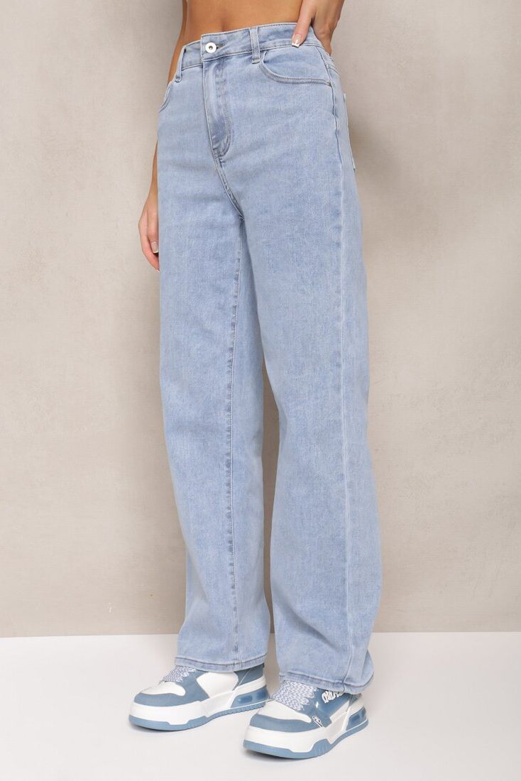 Zelda Light Blue Flared Jeans sold by Va Va Voom product image thumbnail 3