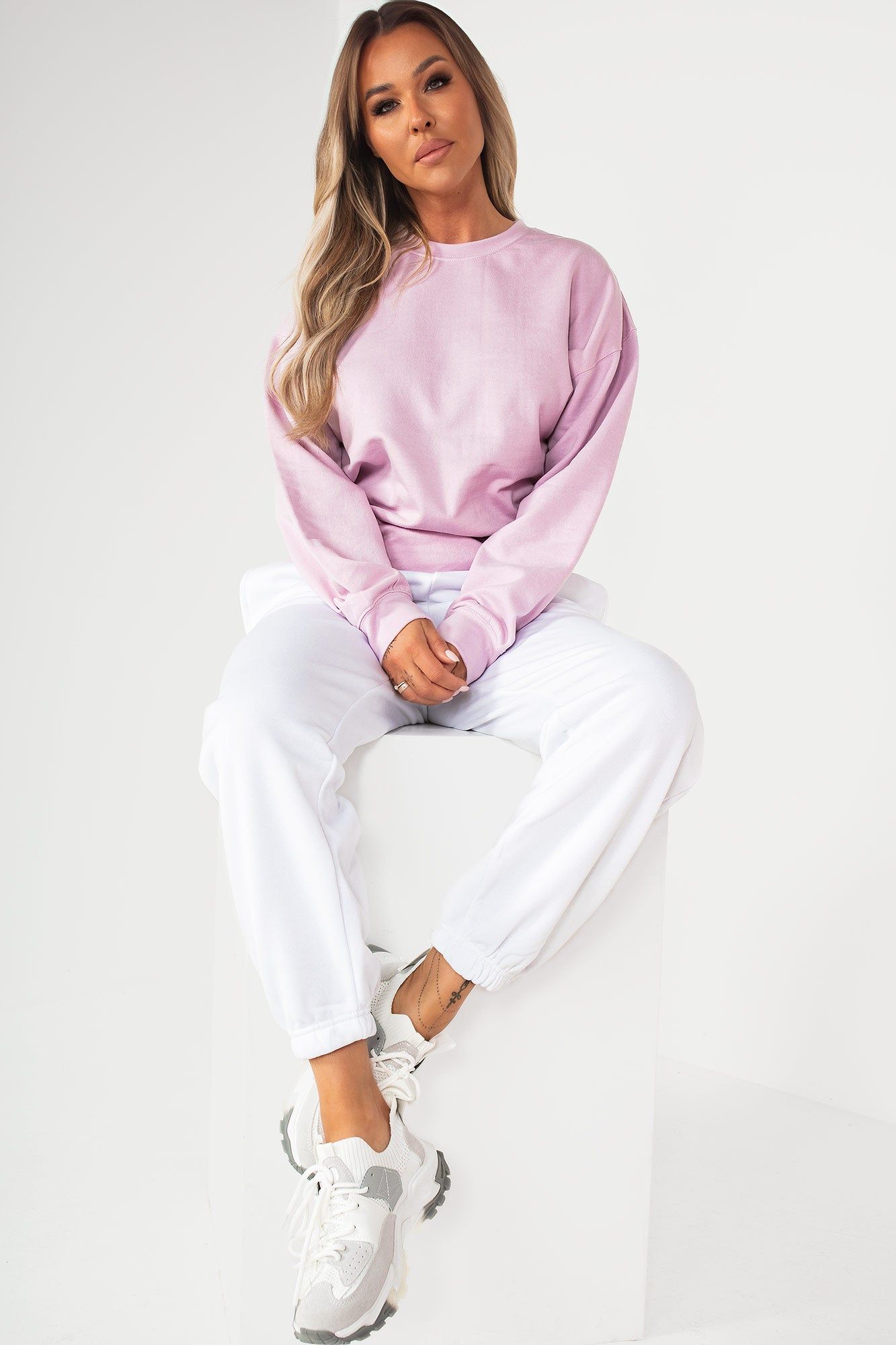 Neesha Lilac Oversized Sweatshirt sold by Va Va Voom product image thumbnail 3