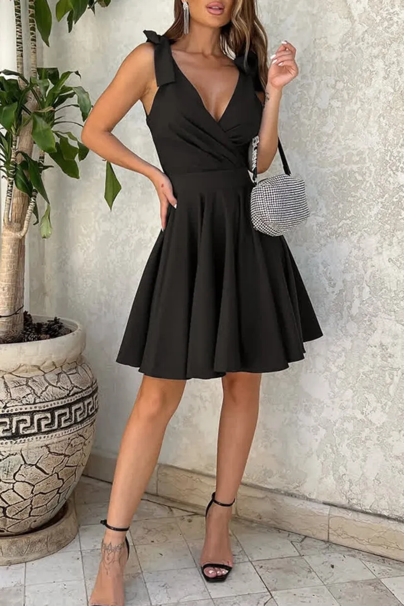 Nyra Black Sleeveless Dress sold by Va Va Voom product image thumbnail 3