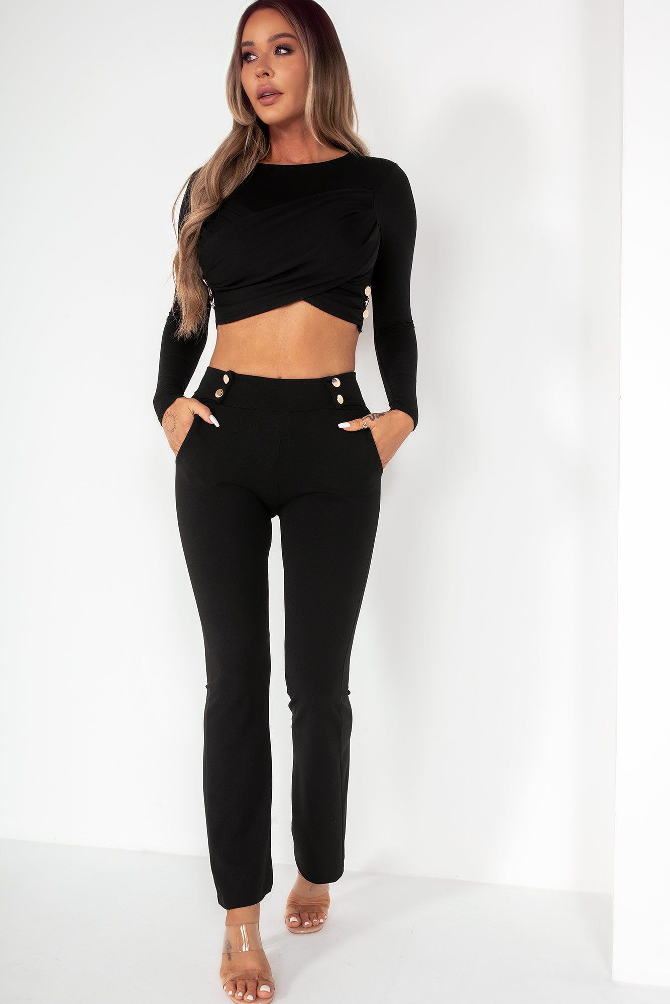 Nolene Black Trouser Co Ord sold by Va Va Voom product image thumbnail 6