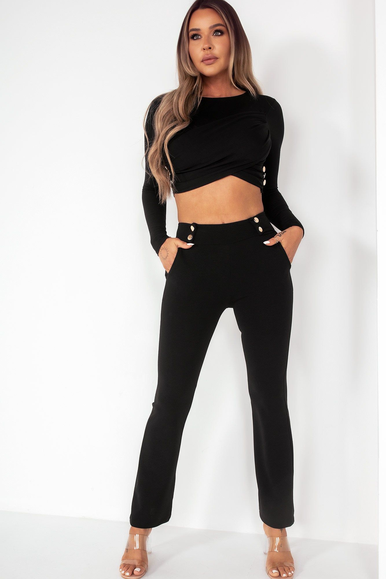 Nolene Black Trouser Co Ord sold by Va Va Voom product image thumbnail 7