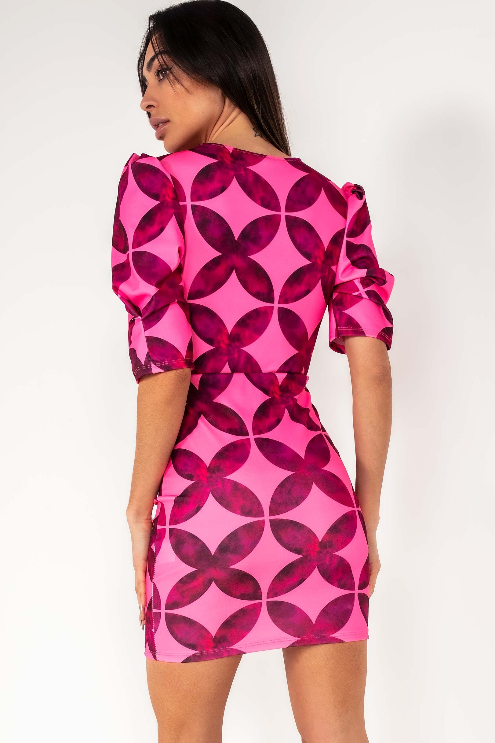 Clarissa Pink Twist Front Dress sold by Va Va Voom product image thumbnail 2