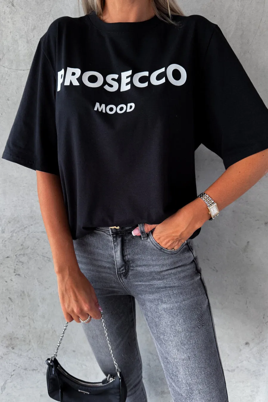 Kylan Black 'Prosecco Mood' T-Shirt sold by Va Va Voom product image thumbnail 2