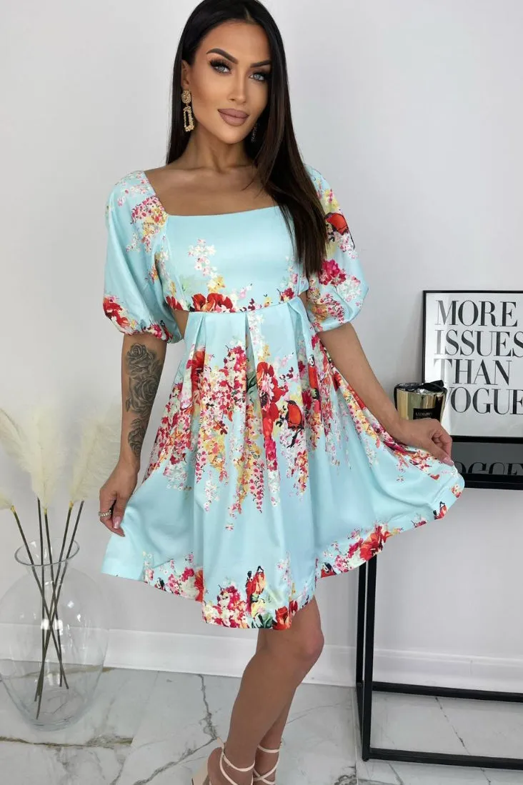 Orla Blue Print Dress sold by Va Va Voom product image thumbnail 4