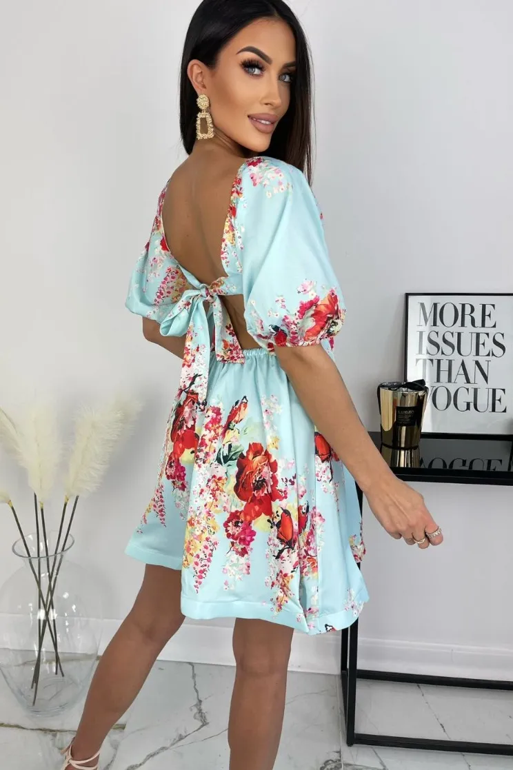 Orla Blue Print Dress sold by Va Va Voom product image thumbnail 2