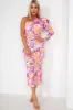 Oretta Lilac Print Dress sold by Va Va Voom