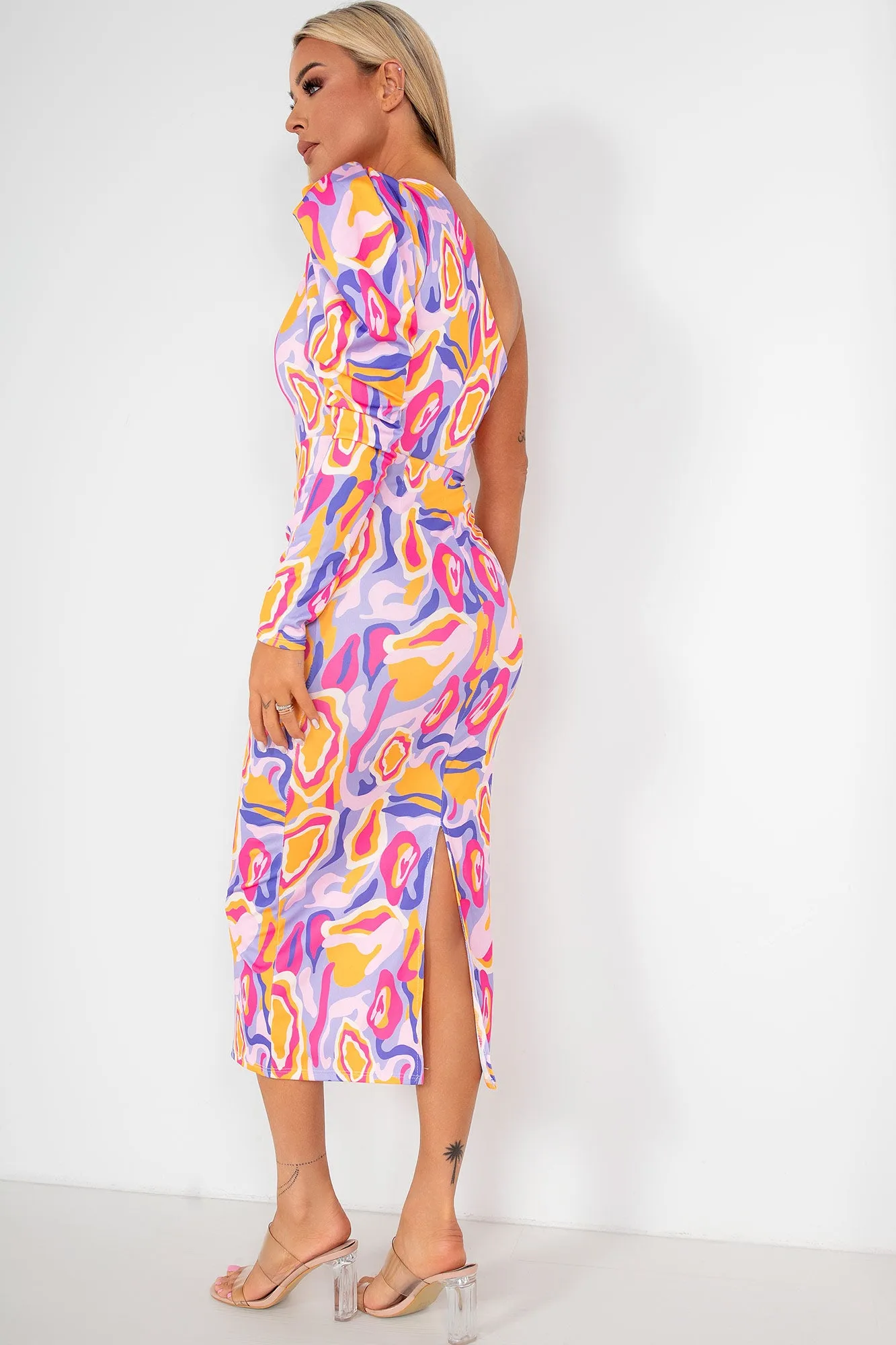 Oretta Lilac Print Dress sold by Va Va Voom product image thumbnail 2