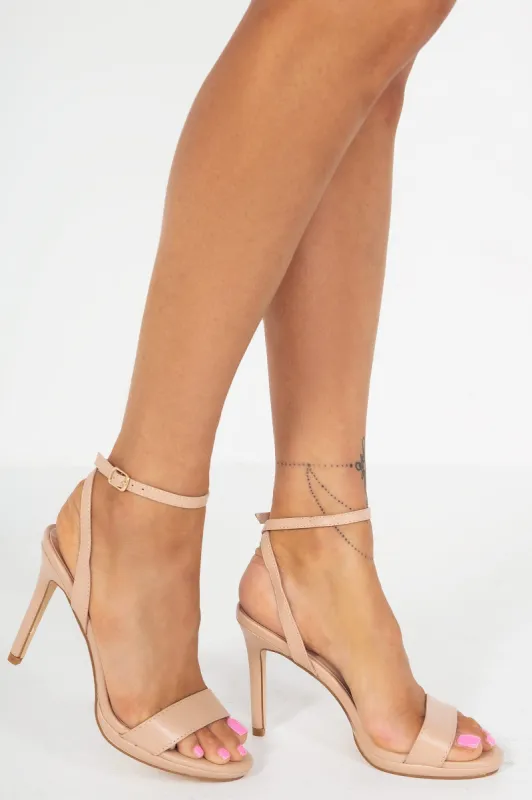 Oakley Nude Barely There Heels sold by Va Va Voom