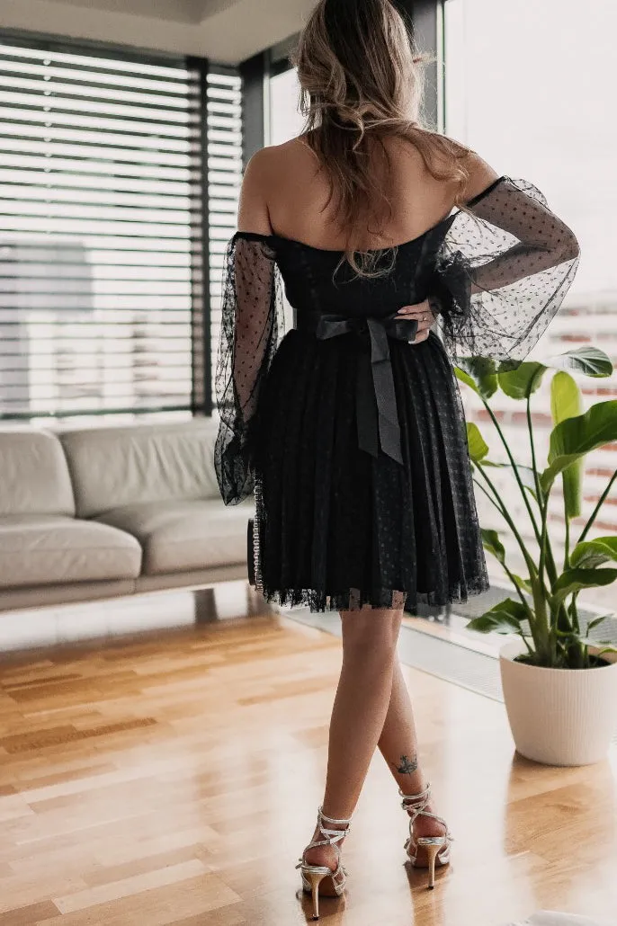 Braelyn Black Polka Dot Dress sold by Va Va Voom product image thumbnail 2