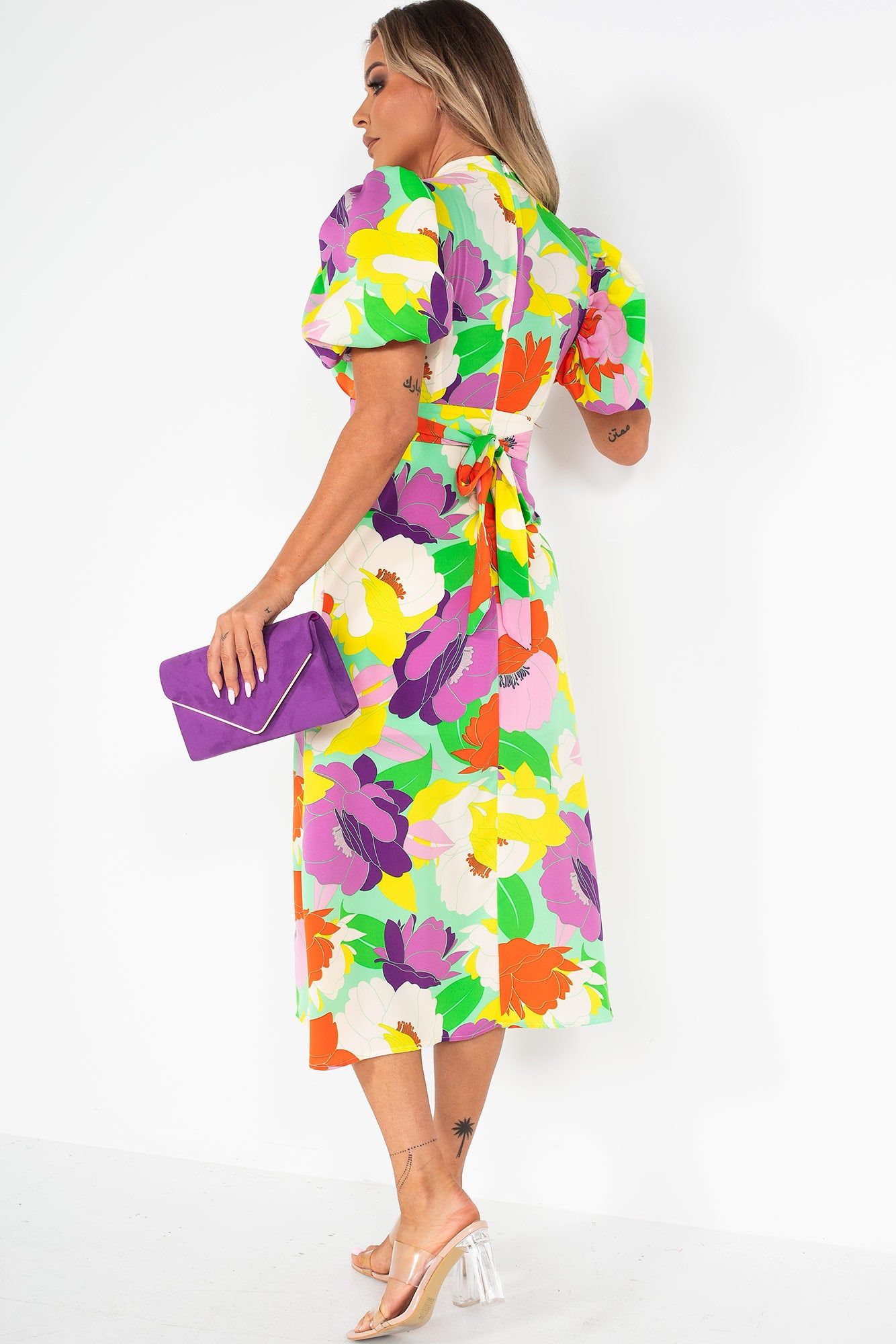 Girl In Mind Lilith Multi Floral Dress sold by Va Va Voom product image thumbnail 2