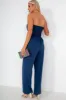 Floella Navy Bandeau Jumpsuit sold by Va Va Voom