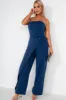 Floella Navy Bandeau Jumpsuit sold by Va Va Voom