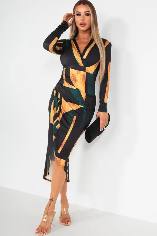 AX Paris Moira Multi Print Dress made by AX Paris