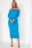 Quilla Blue Bardot Dress sold by Va Va Voom