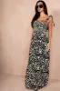 Margo Black Print Maxi Dress sold by Va Va Voom
