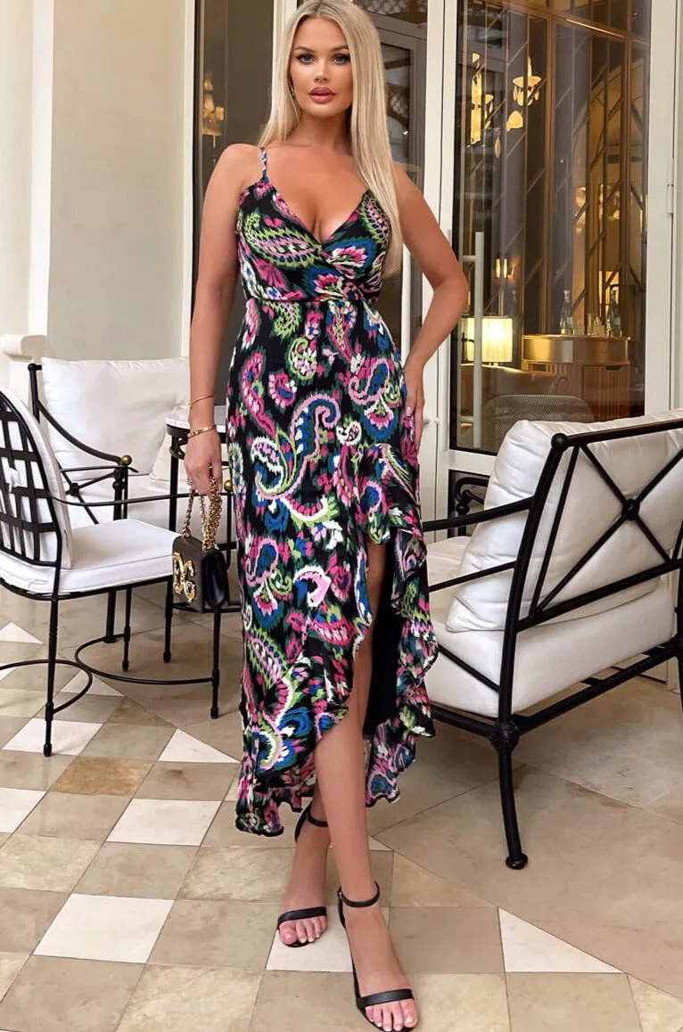 AX Paris Jessica Black Print Dress sold by Va Va Voom product image thumbnail 4