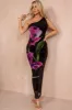 AX Paris Cori Black Floral Mesh Dress sold by Va Va Voom