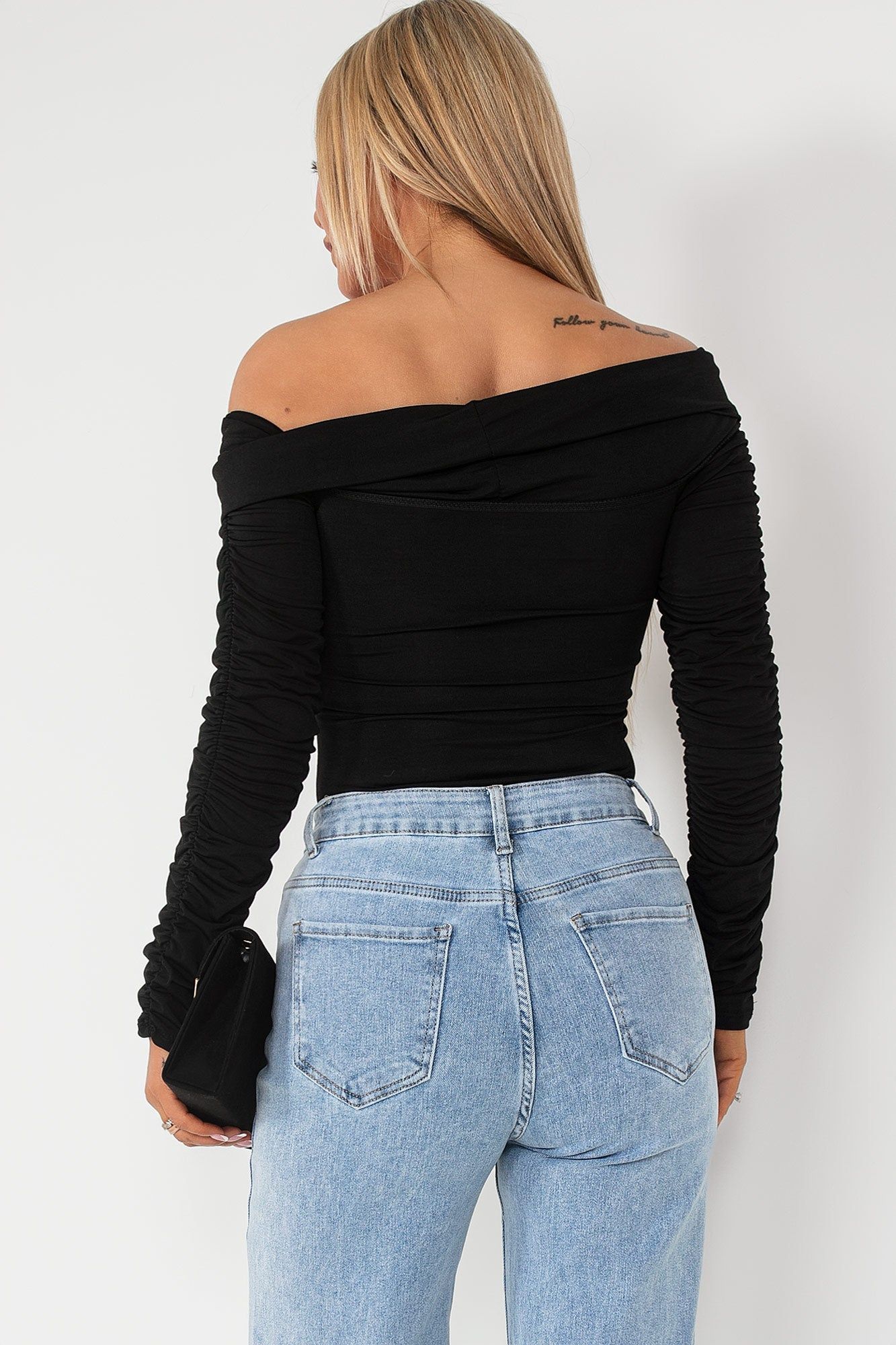 Karlie Black Bardot Bodysuit sold by Va Va Voom product image thumbnail 2