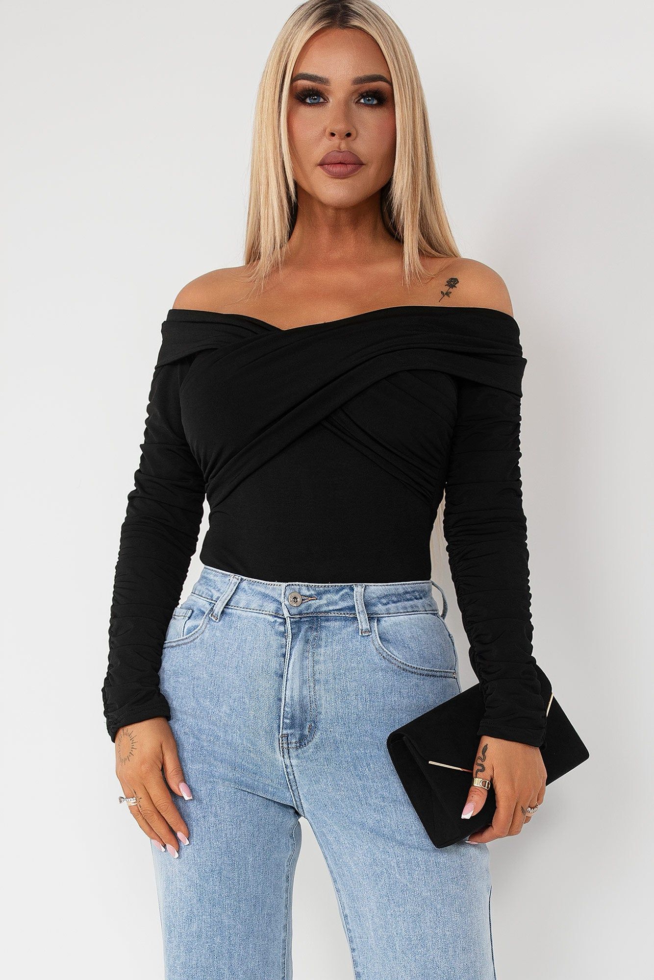 Karlie Black Bardot Bodysuit sold by Va Va Voom