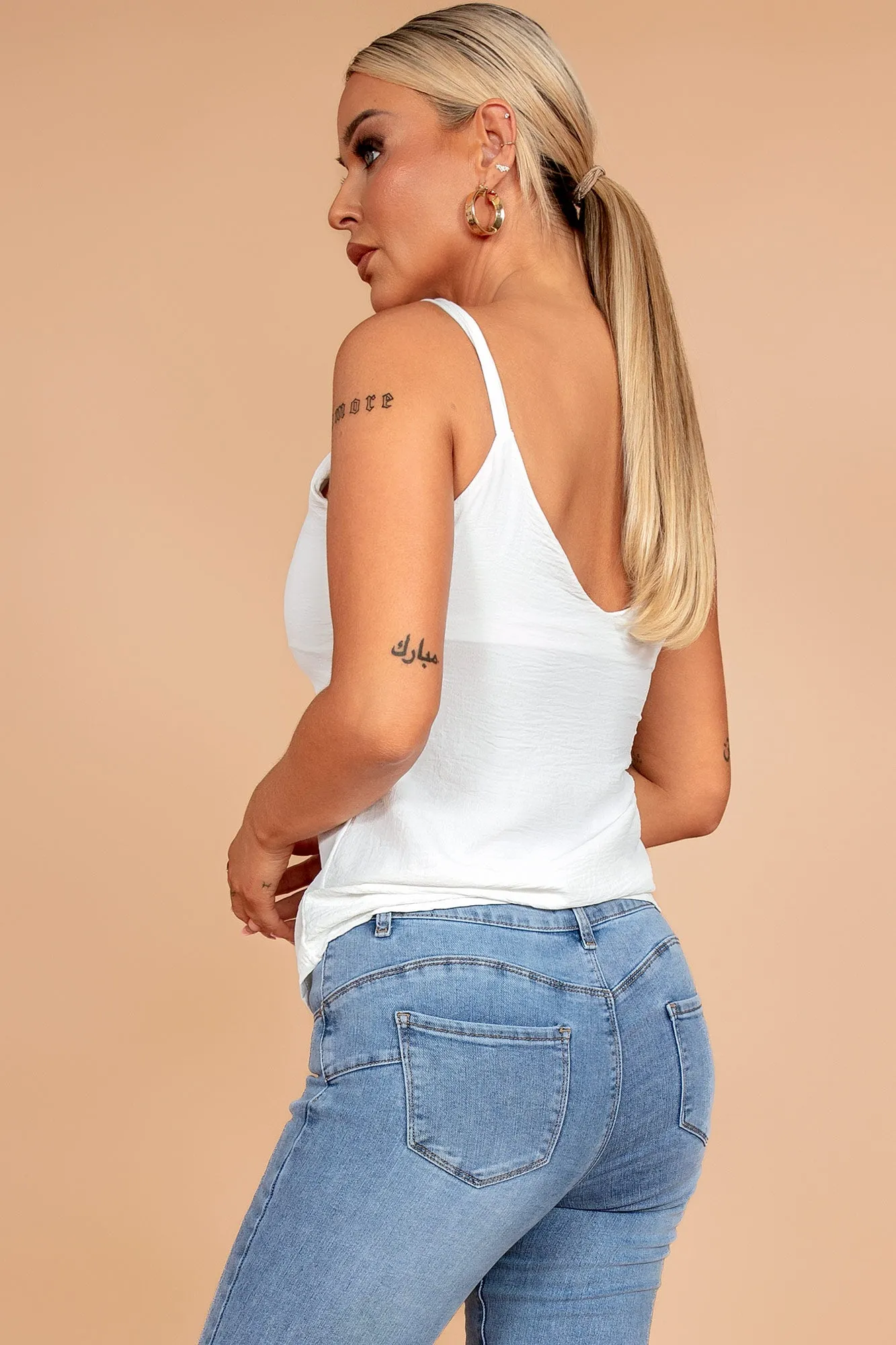 Gretel White Cami Top sold by Va Va Voom product image thumbnail 2