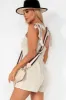Daniella Stone Linen Playsuit sold by Va Va Voom
