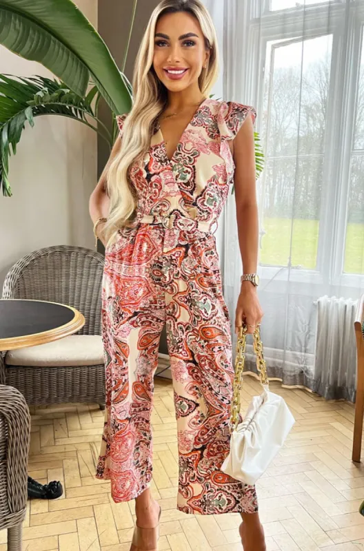 AX Paris Darcy Multi Paisley Jumpsuit made by AX Paris