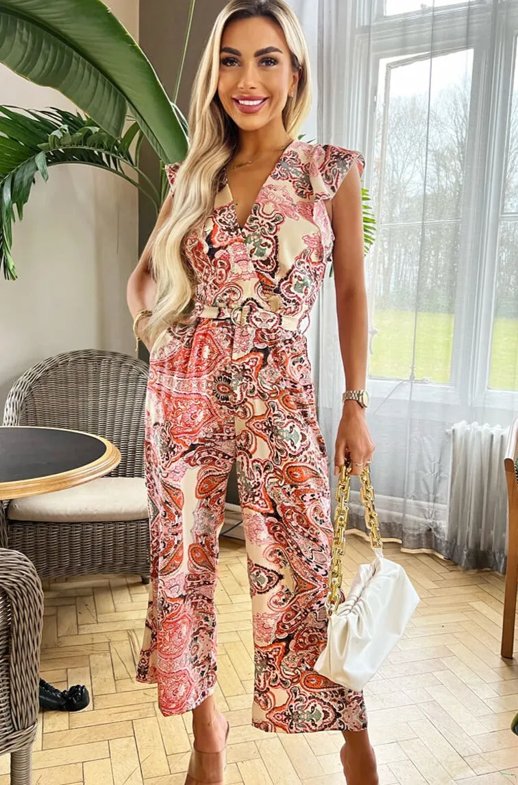 AX Paris Darcy Multi Paisley Jumpsuit sold by Va Va Voom