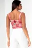 Mindy Red Mesh Print Bodysuit sold by Va Va Voom
